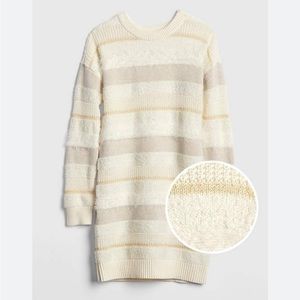 White and cream sweater dress!